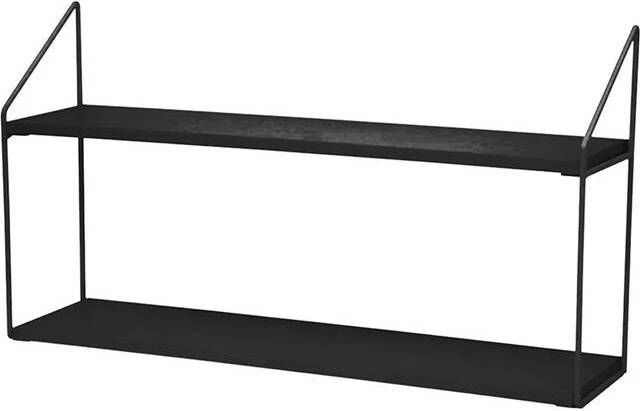 Lisomme Cara houten wandrek zwart 60 x 33 cm