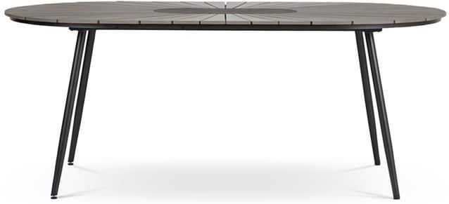 Lisomme Liam ovalen tuintafel polywood 195 x 103 cm