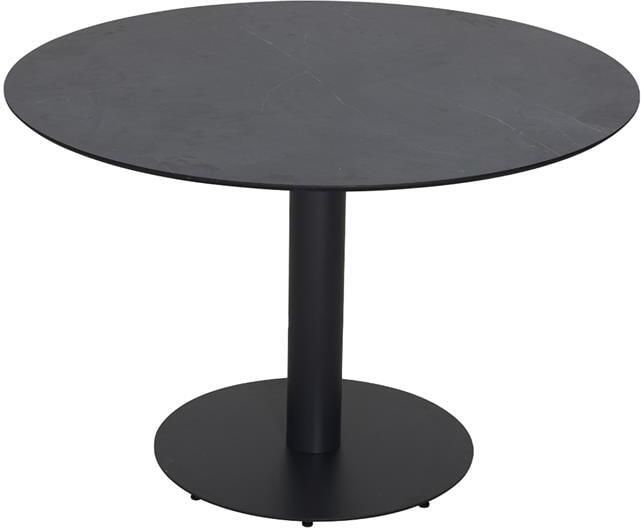 Lisomme Sieb ronde tuintafel zwart Ø110 cm