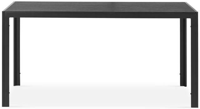 Lisomme Stan tuintafel zwart 150 x 90 cm
