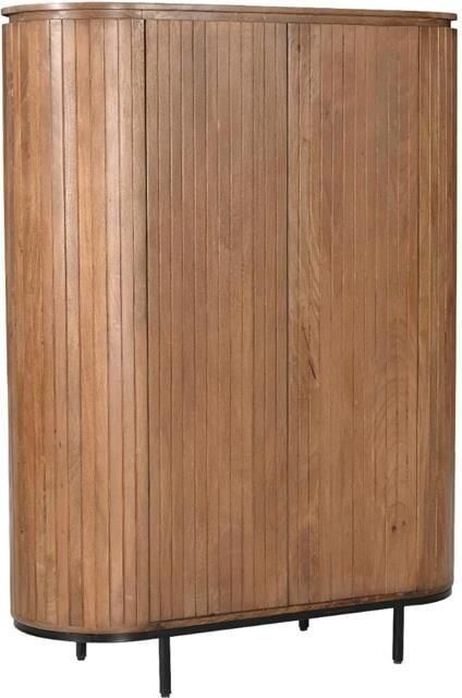 Livingfurn Kabinetkast Noor Natural 150cm Mangohout Gecoat Staal - Foto 4