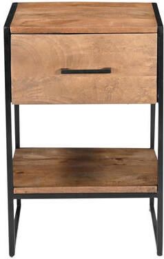 Livingfurn Nachtkastje Elin Mangohout 40 x 40cm Bruin - Foto 3