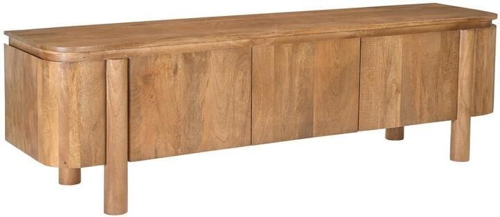 Livingfurn Tv-meubel Naturel Mangohout 170x40x50cm Salano - Foto 2