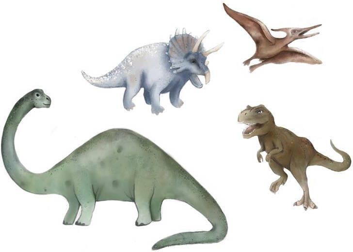 LM Baby Art dinosaurus muursticker set | 4 Dino muurstickers