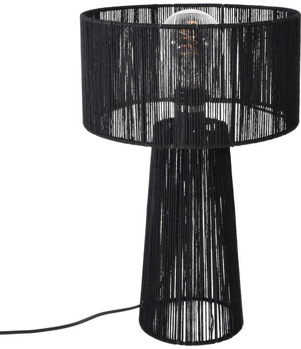 Loft42 Urban Interiors Tafellamp Diro Jute 43x30 Zwart