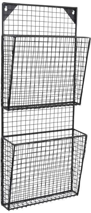 Loft42 Maggy Gaas Tijdschriftenrek Large Metaal Zwart 2 Vaks