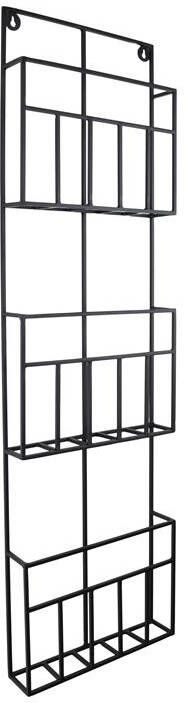 Loft42 Maggy Tijdschriftenrek Metaal Mat Zwart 3 Vaks