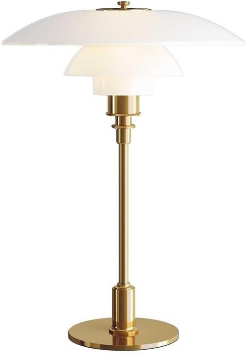 Louis Poulsen PH 3 5-2 5 tafellamp glas messing gemetaliseerd