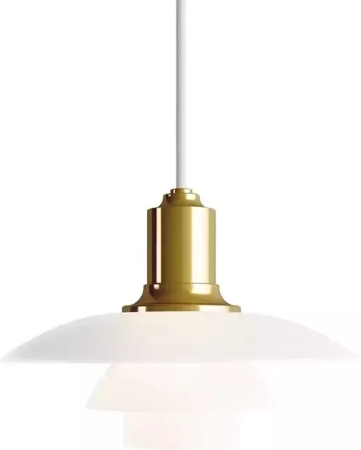 Louis Poulsen PH 2|1 hanglamp Ø20 messing gemetaliseerd - Foto 1