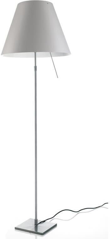Luceplan Costanza vloerlamp telescopisch met dimmer aluminium|Mistic