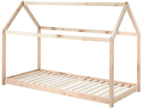 LUCEVI Cabane Bed 90x200 Cm Hout Beige 206x98x142cm - Foto 2