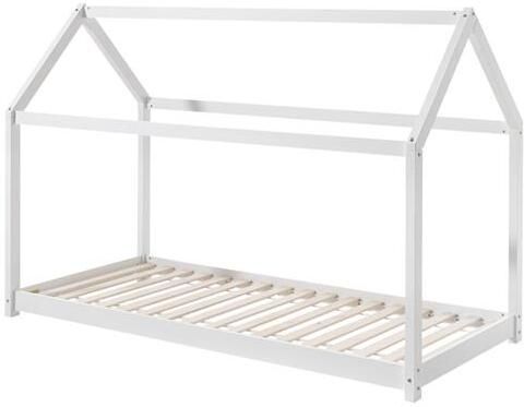 LUCEVI Cabane Bed 90x200 Cm Hout Wit 206x98x142cm - Foto 2