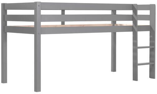 Lucevi Pino Halfhoogslaper met Ladder 90x200cm Grijs H115CM - Foto 2
