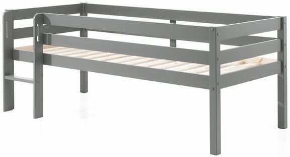 Lucevi Pino Halfhoogslaper met Ladder 90x200cm Grijs H85CM - Foto 2