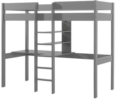 LUCEVI Pino Hoogslaper + bureau 1400x200 cm Grijs - Foto 2