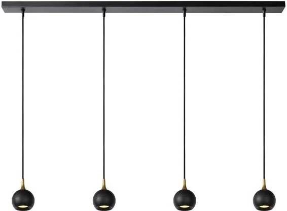 Lucide FAVORI Hanglamp 4xGU10 Zwart