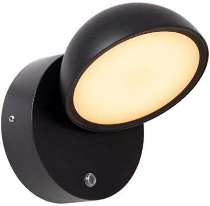 Lucide FINN Wandlamp 1xGeïntegreerde LED Zwart