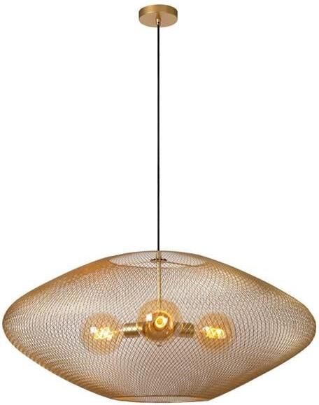 Lucide MESH Hanglamp Mat Goud | Messing