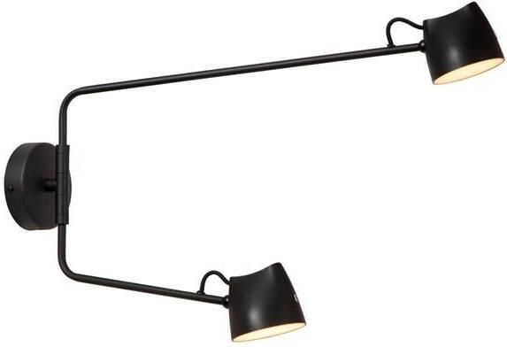 Lucide MILNE Wandlamp Zwart