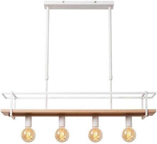 Lucide MILONGA Hanglamp 4xE27 Wit