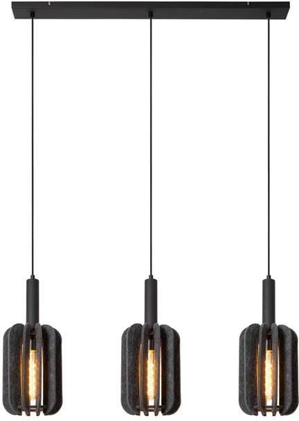 Lucide RAFAL Hanglamp 3xE27 Grijs