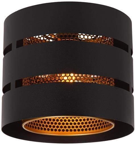 Lucide ROSAS Plafonnière 1xE27 Zwart