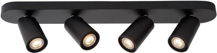 Lucide XYRUS Plafondspot 4xGU10 Zwart