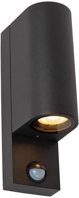 Lucide ZARO IR Wandspot 2xGU10 Zwart