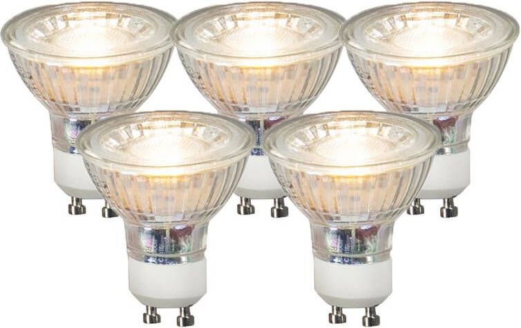 LUEDD Set van 5 GU10 LED lampen COB 3 5W 330 lm 3000K - Foto 1