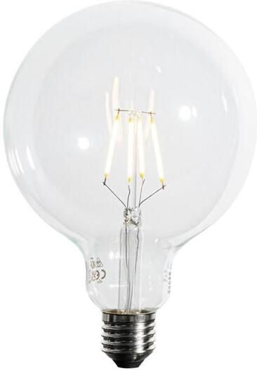 LUEDD E27 3-staps dimbaar LED spiraal filament G125 4W 450 lm 2700K