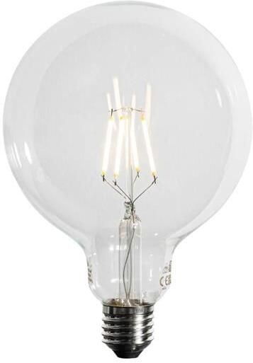 LUEDD E27 3-staps dimbaar LED spiraal filament G125 4W 450 lm 3000K