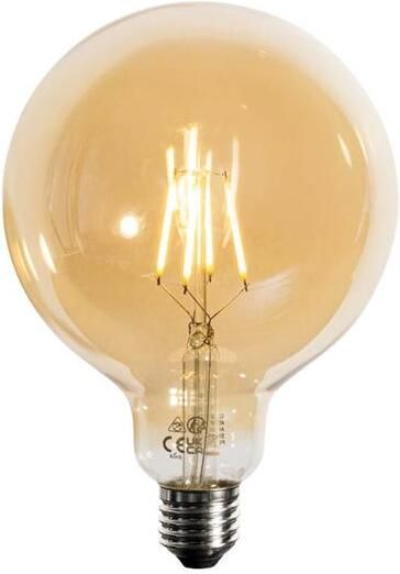 LUEDD E27 dimbare LED goud G125 4 9W 450 lm 2200K