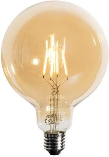 LUEDD E27 dimbare LED goud G125 5W 450 lm 3000K