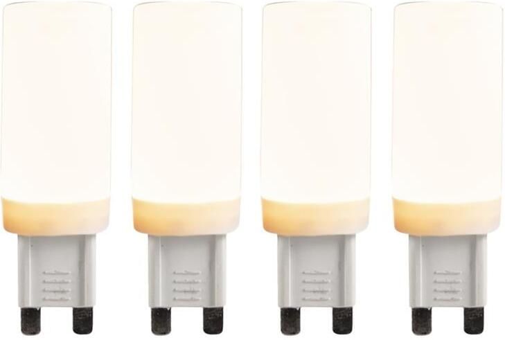 LUEDD Set van 4 G9 3-staps dimbare LED lampen 4 5W 500 lm 2700K