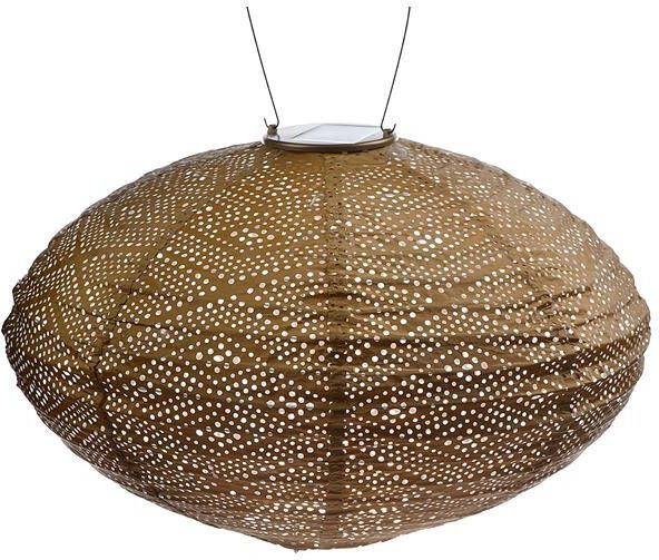 LUMIZ Solar tuinverlichting Ikat Oval 40 cm Goud - Foto 1