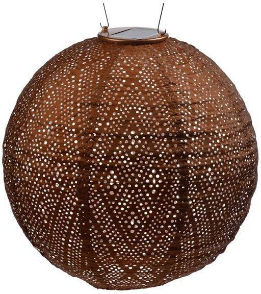 LUMIZ Solar tuinverlichting Ikat Rond 30 cm Koper