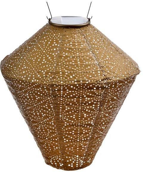 LUMIZ Solar tuinverlichting Sashiko Diamond 28 cm Goud