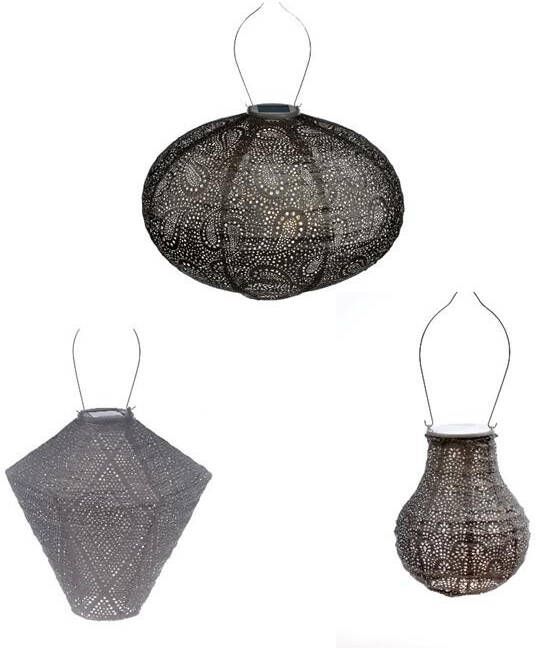 LUMIZ Solar tuinverlichting Taupe Set 3 stuks - Foto 1