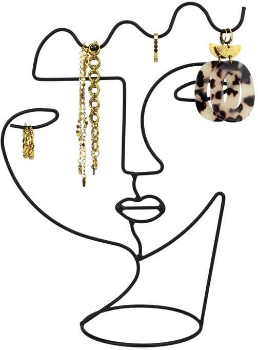 LYVION Sieradenrekje Abstract Zwart