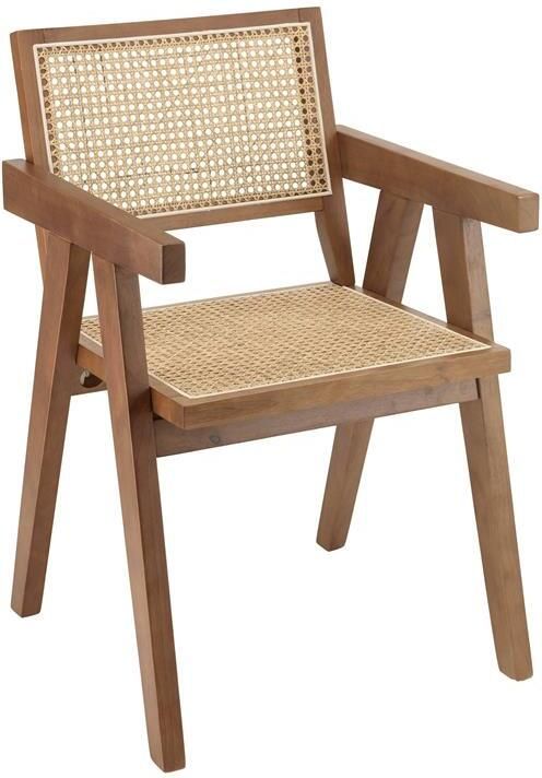 Macabane Eetkamerstoel Agathe rubberhout