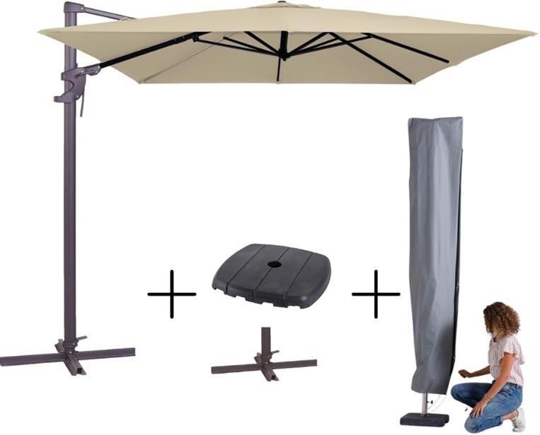 Madison Parasol monaco flex III ecru + voet + hoes