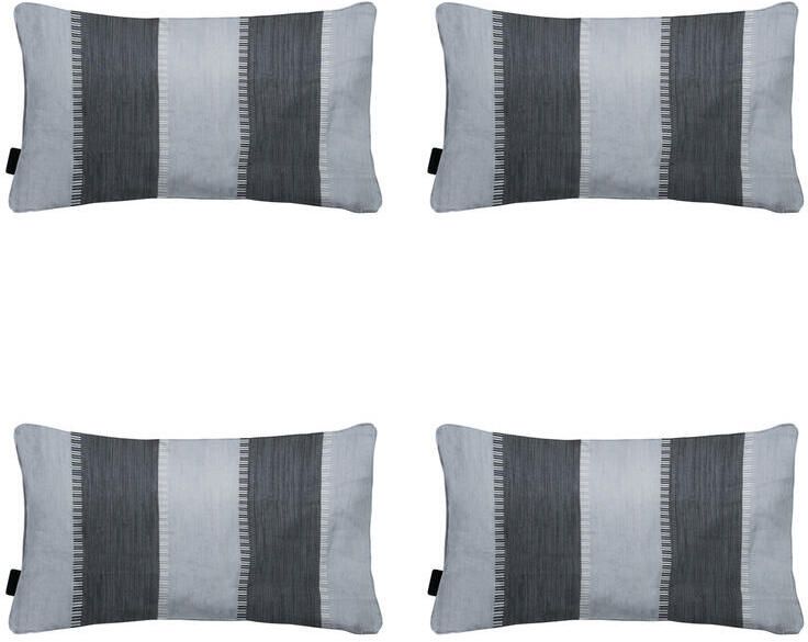 Madison Sierkussen Banda grey Ca. 30x50 cm Set van 4