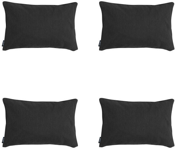 Madison Sierkussen Black canvas eco+ Ca. 30x50 cm Set van 4