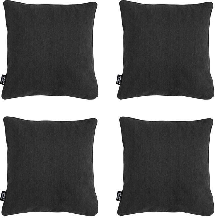 Madison Sierkussen Black canvas eco+ Ca. 50x50 cm Set van 4