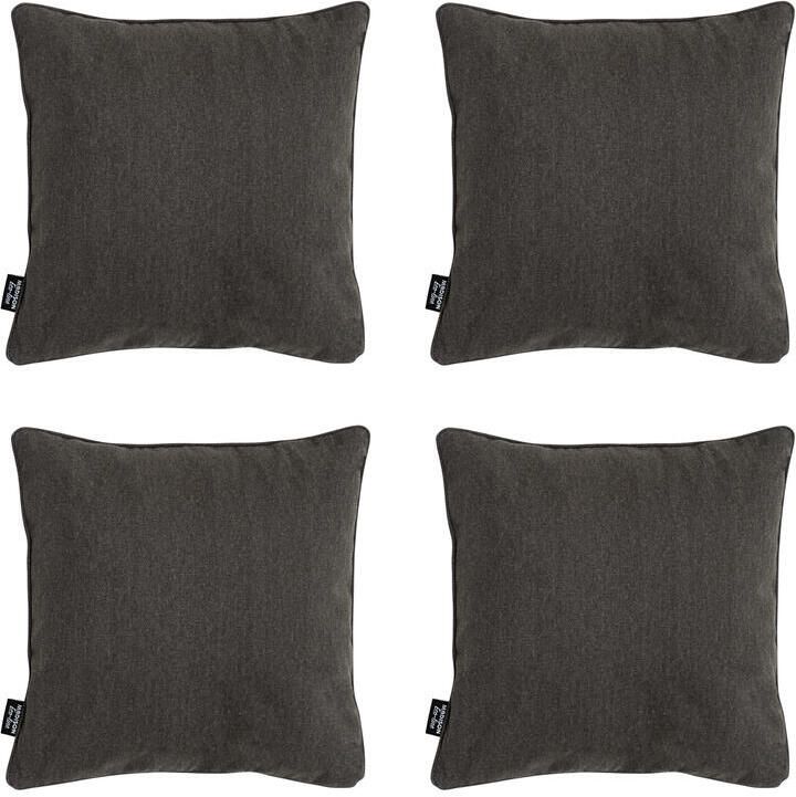 Madison Sierkussen Dark grey canvas eco+ Ca. 50x50 cm Set van 4