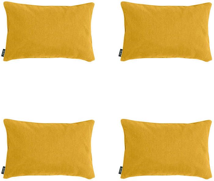 Madison Sierkussen Gold canvas eco+ Ca. 30x50 cm Set van 4