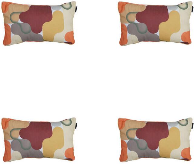 Madison Sierkussen Grafi bordo Ca. 30x50 cm Set van 4