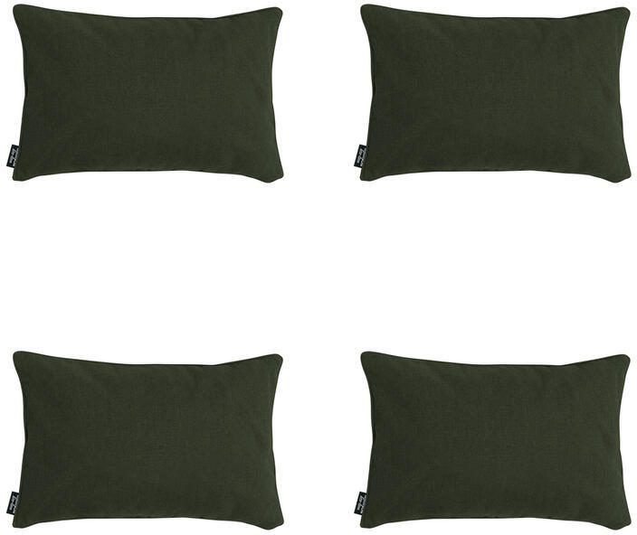 Madison Sierkussen Green canvas eco+ Ca. 30x50 cm Set van 4