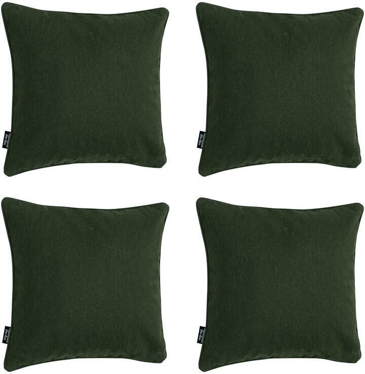Madison Sierkussen Green canvas eco+ Ca. 50x50 cm Set van 4