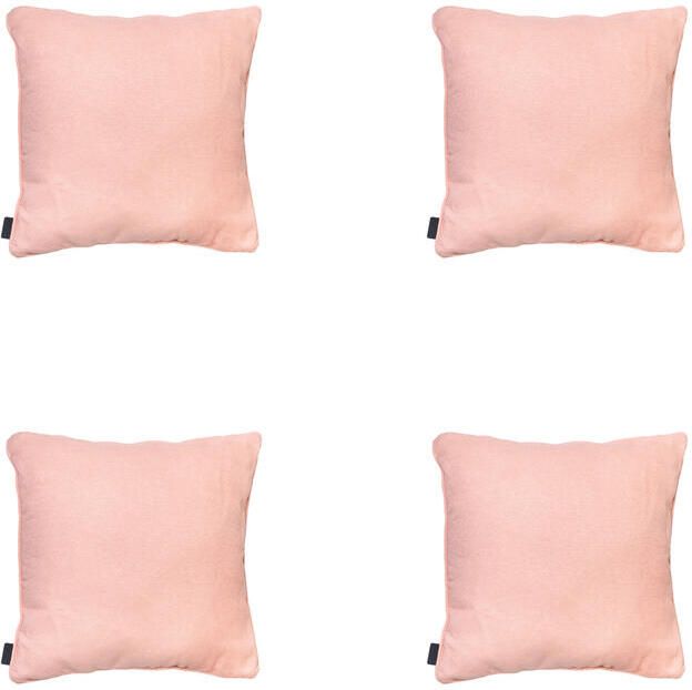 Madison Sierkussen Napels salmone Ca. 50x50 cm Set van 4